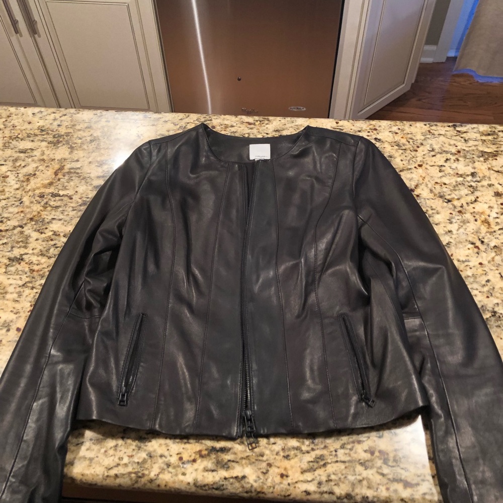 Halogen Leather Jacket